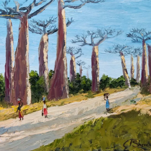Baobab Alley Painting