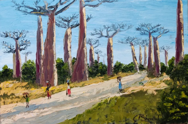 Baobab Alley Painting Baobab Alley Painting